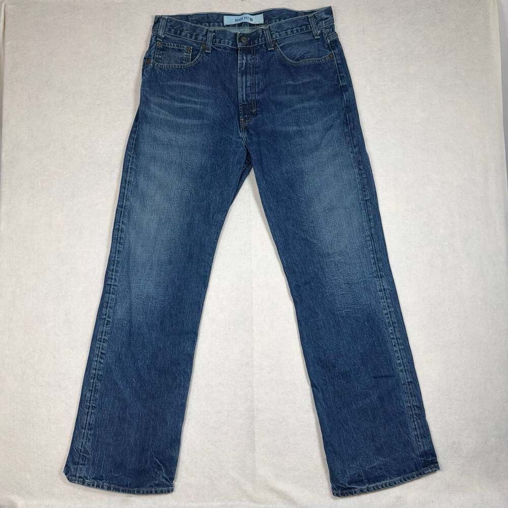 Y2k Gap Jeans Mens 36x32 Boot Fit Jeans Blue Denim Cotton
